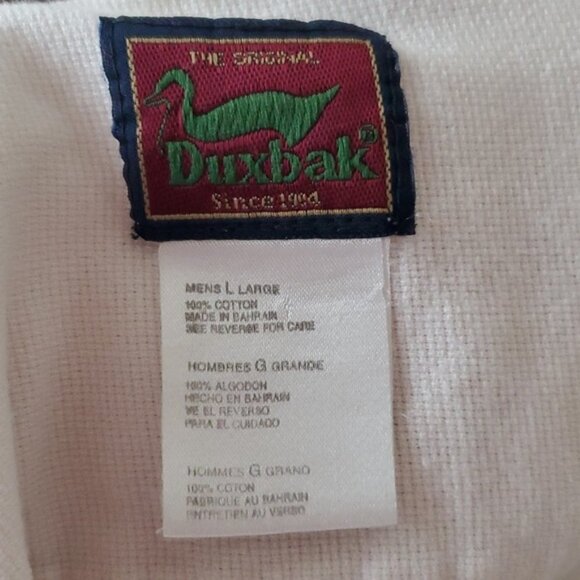 VTG 100% Cotton Duxbak Camp Shirt Size Large - Picture 10 of 14